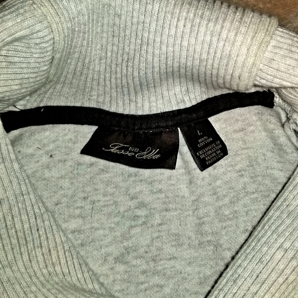 Men's Large Tasso Elba Cream colored sweater - Picture 3 of 4